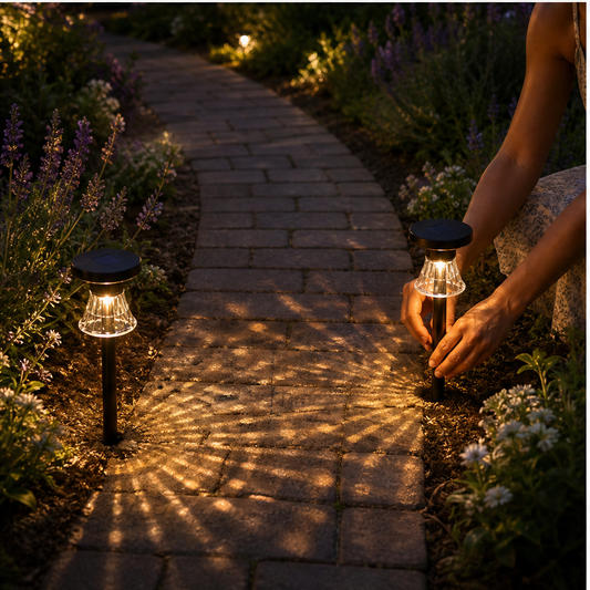 Duskwick – Solar Water-Drop Projection Garden Lights (2 Pack) + 50% OFF