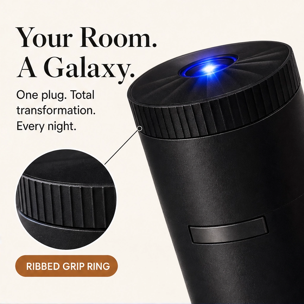 Noctera – Galaxy & Ocean HD Star Projector with 360° Head + 50% OFF