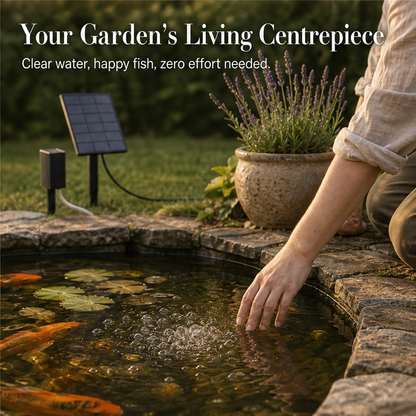 Ripplewell™ – Solar Direct-Drive Pond Aerator with Air Pump & Stone + 50% OFF