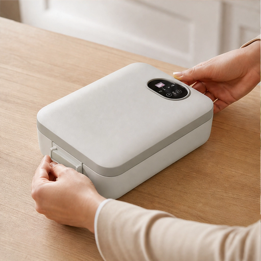 Hearthly – Cordless Self-Heating Electric Lunch Box, 900ml Stainless Steel + 50% OFF