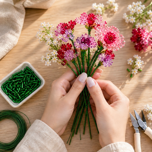 Faceloom – Handmade Beaded Wildflower Bouquet Craft Kit + 50 % OFF lifestyle