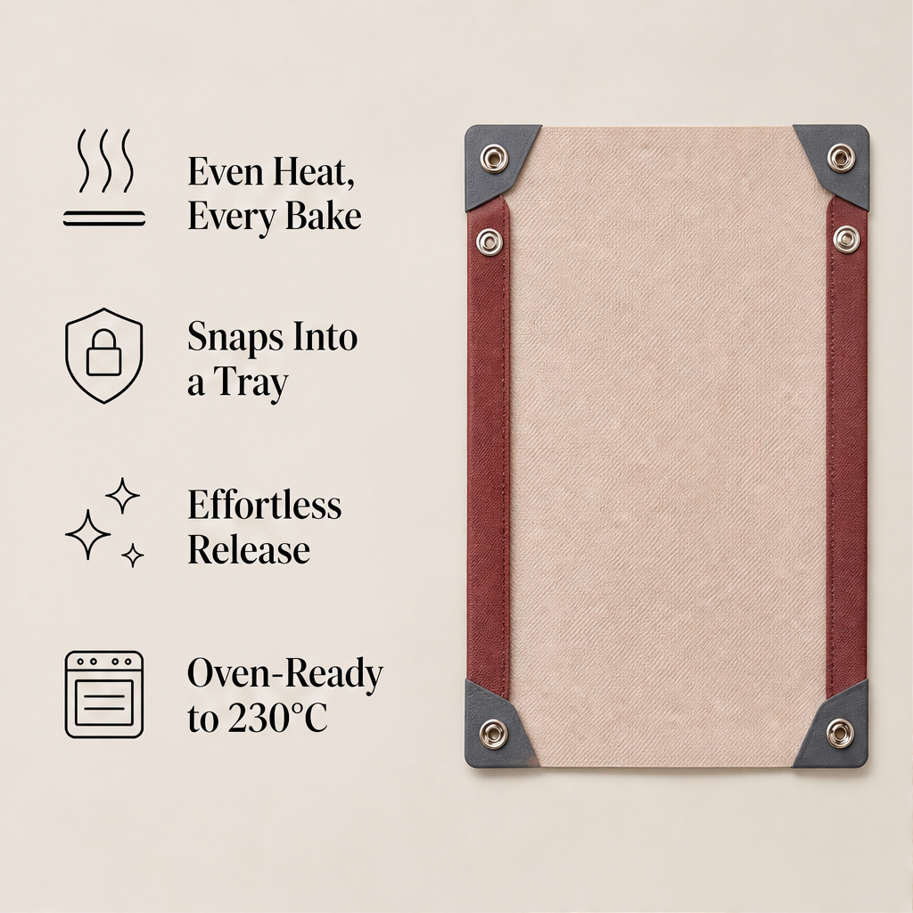 Panfold – Foldable Non-Stick Silicone Baking Mat & Tray + 50% OFF features