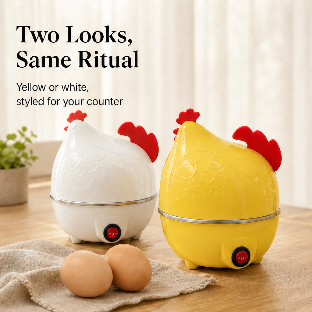 Henbrook – 7-Egg Capacity Auto Shut-Off Electric Egg Cooker + 50% OFF detail