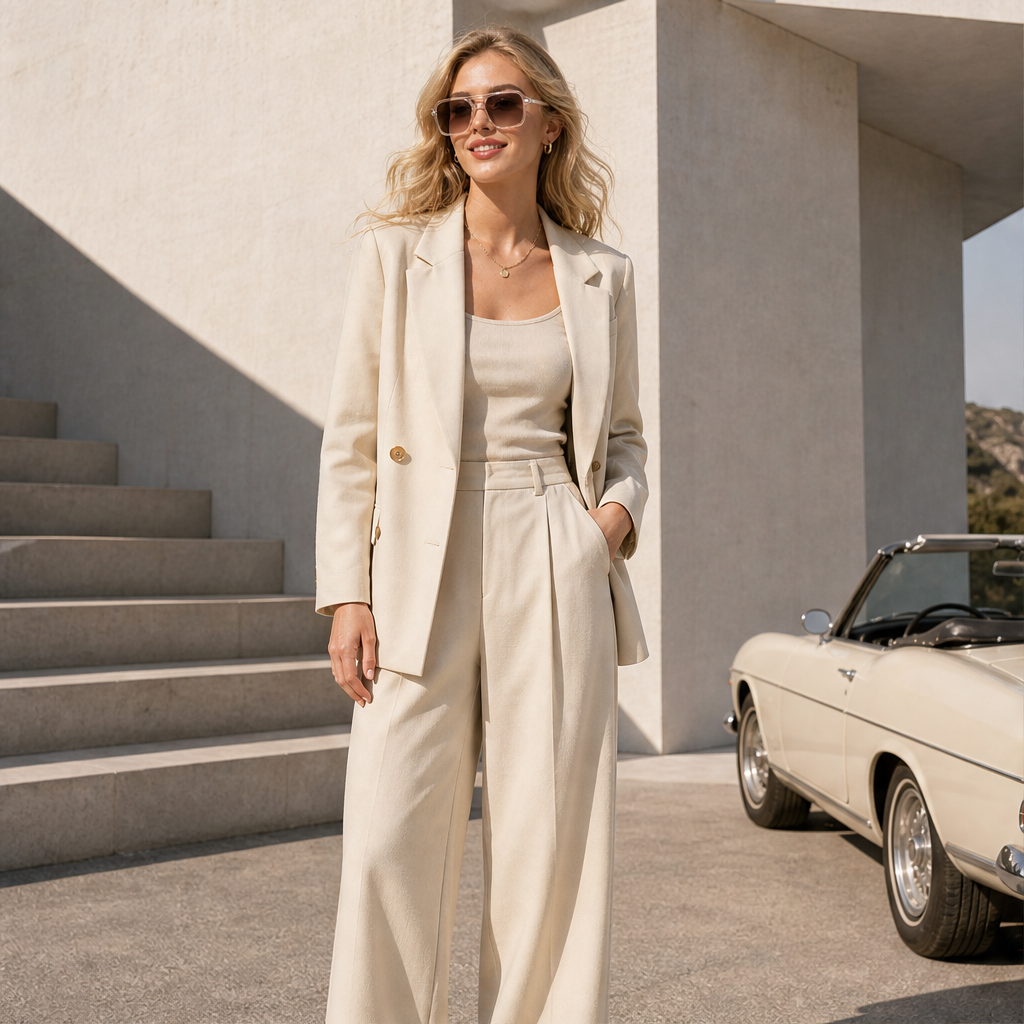 Vueretta – Retro Double-Bridge UV400 Square-Frame Sunglasses + 50% OFF lifestyle