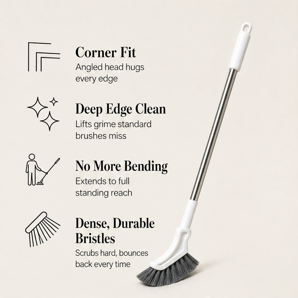 Corneva – Extendable Angled Head Gap Cleaning Brush + 50% OFF features
