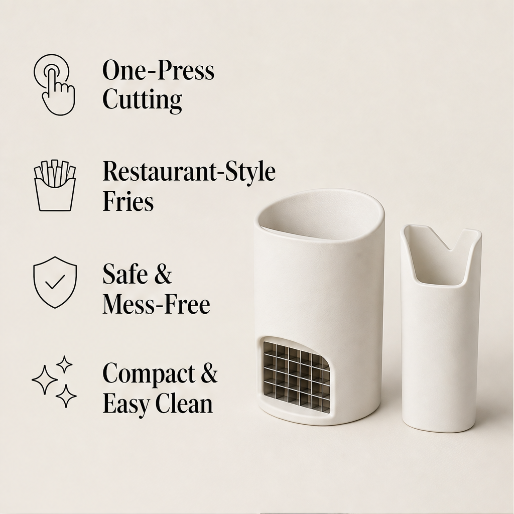 Blyvo – One-Press Stainless Steel Veggie Chopper + 50% OFF features