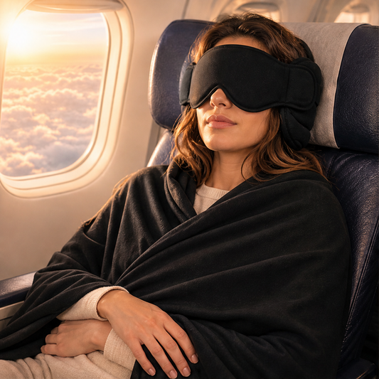 Restwing – 3-in-1 Blackout Eye Mask & Wraparound Head Support + 50% OFF lifestyle