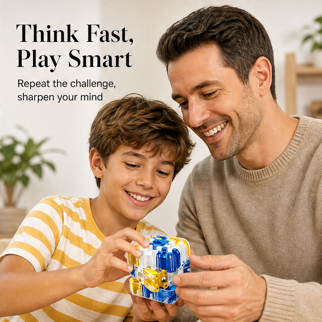 Mindcroft – Rotating 3D Maze Puzzle Cube + 50% OFF features