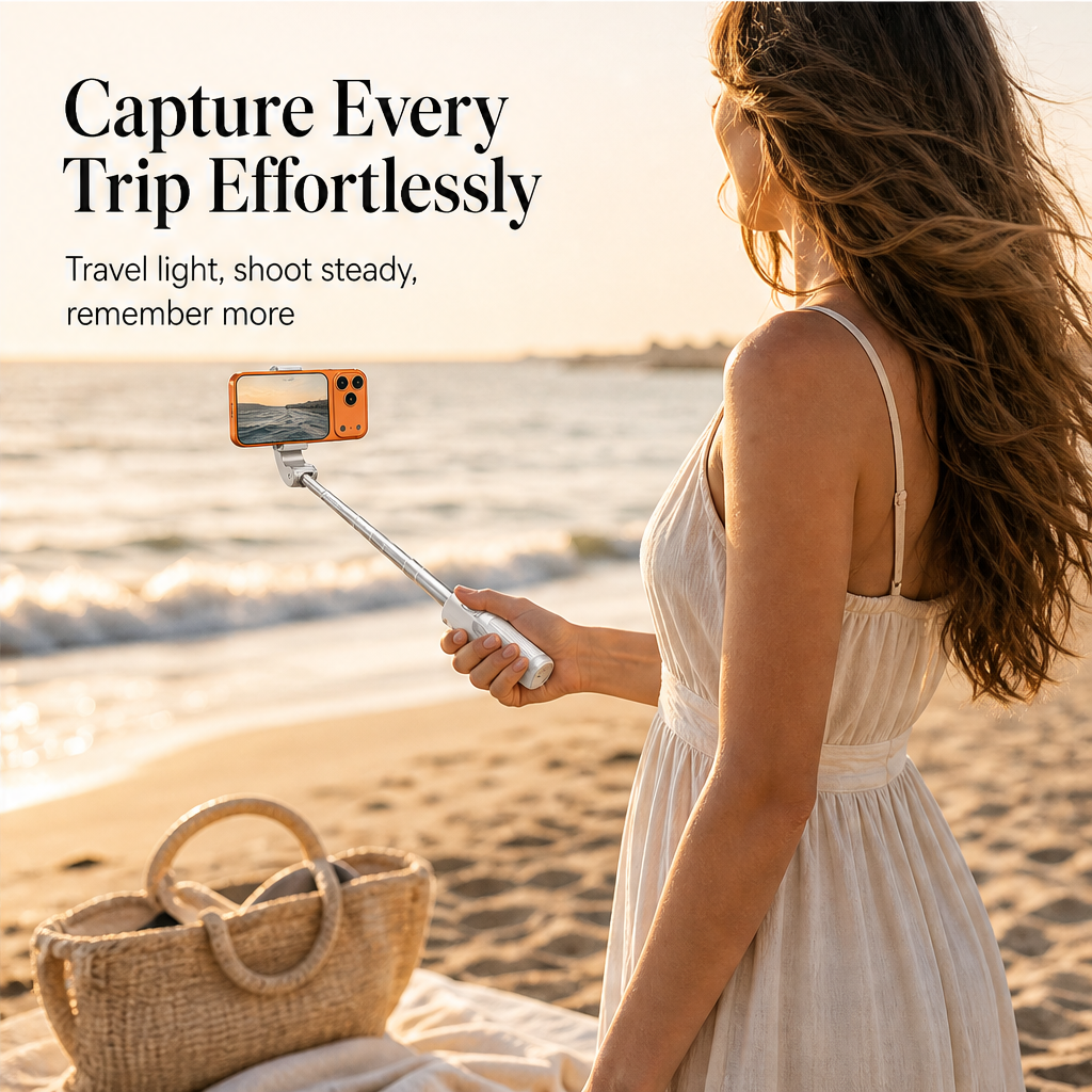 Snaphold – Zoomable Magnetic Palm Grip Selfie Stick & Tripod + 50% OFF features