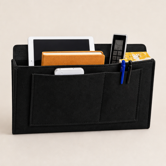Sidenest – No-Tool Slide-In Bedside Storage Organizer + 50% OFF Black