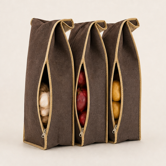 Rootwick – Light-Blocking Breathable Potato and Onion Storage Bag + 50% OFF Brown