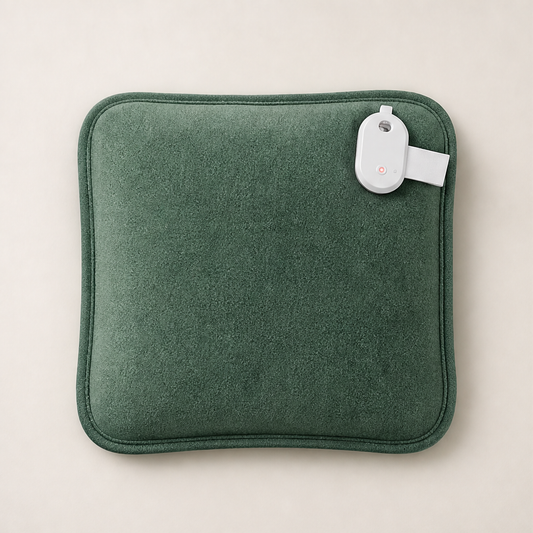 Warmbury – Rechargeable Flannel Hot Water Bag with Explosion-Proof Charger + 50% OFF Green