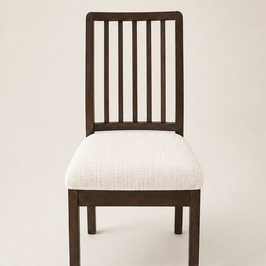 Snugloom – Snug-Fit Stain-Resistant Jacquard Dining Chair Cover + 50% OFF Ivory