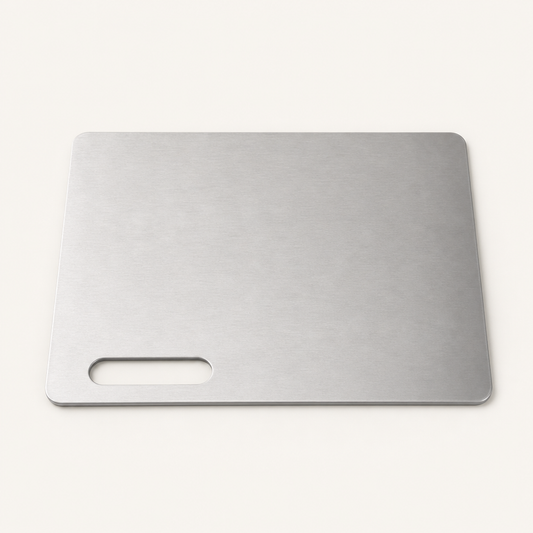 Steelbury – Hygienic Double-Sided Stainless Steel Chopping Board + 50% OFF Silver
