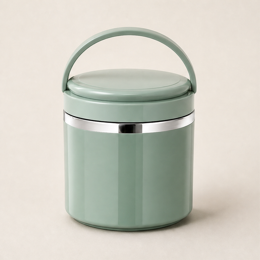 Warmnest – Leakproof Stainless Steel Insulated Lunch Box with Handle + 50% OFF Green