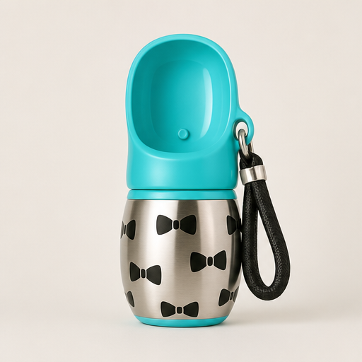 Trotly – Leak-Proof 2-in-1 Bowl Portable Dog Water Bottle Turquoise