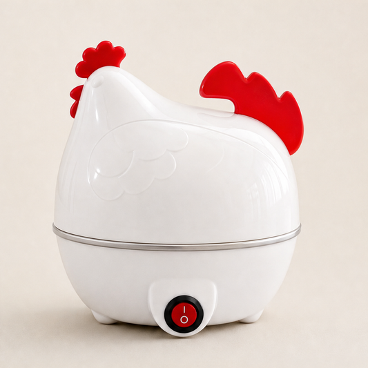 Henbrook – 7-Egg Capacity Auto Shut-Off Electric Egg Cooker + 50% OFF White