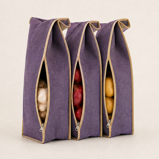 Rootwick – Light-Blocking Breathable Potato and Onion Storage Bag + 50% OFF Purple