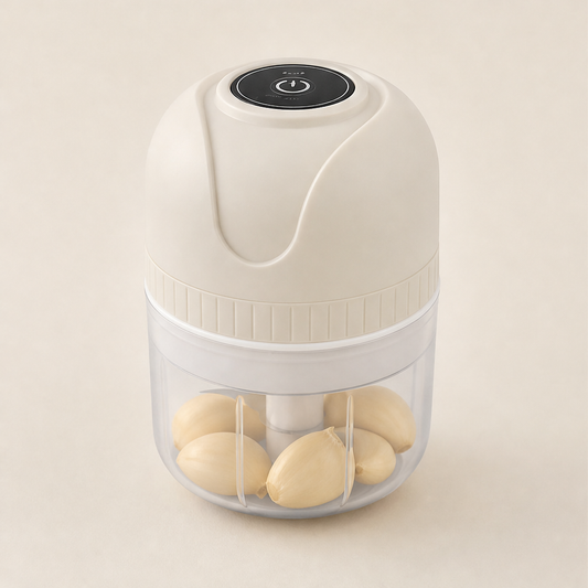 Mincera – USB Rechargeable One-Touch Electric Garlic Grinder + 50% OFF Beige