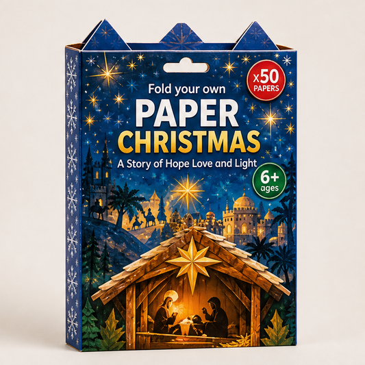 Foldhaven – 250-Sheet, 5-Theme DIY Paper Christmas Craft Kit + 50% OFF Story Of Hope Love And Light