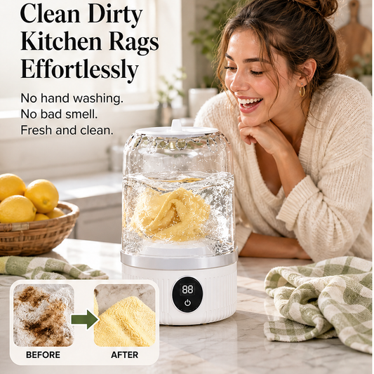 Washlet – Cordless Mini Washing Machine for Delicates &amp; Socks + 50% OFF features