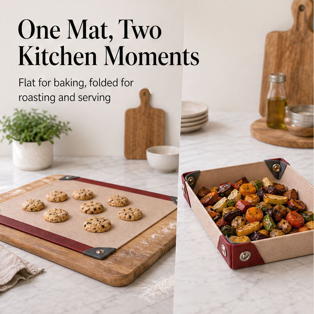 Panfold – Foldable Non-Stick Silicone Baking Mat & Tray + 50% OFF detail