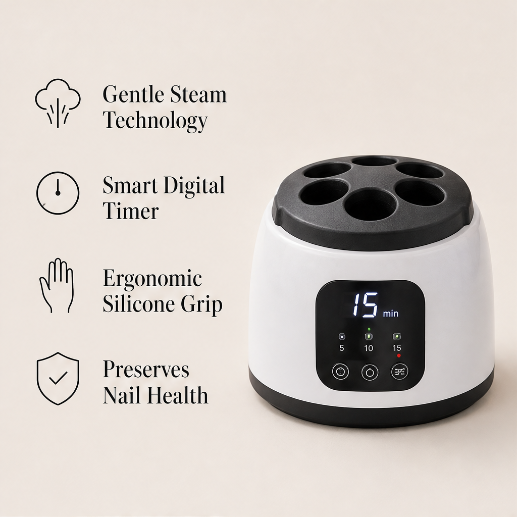 Vapora – Steam Gel Polish Remover for Gentle At-Home Manicures + 50% OFF features