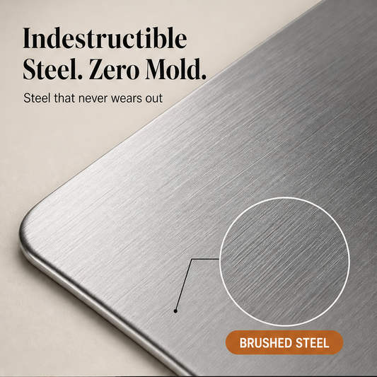 Steelbury – Hygienic Double-Sided Stainless Steel Chopping Board + 50% OFF features