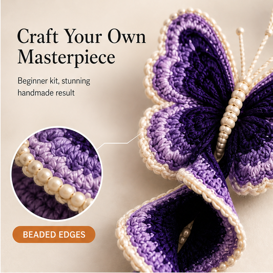 Threadbloom – Beginner Crochet Butterfly Spiral Hanging Kit + 50% OFF features