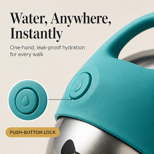 Trotly – Leak-Proof 2-in-1 Bowl Portable Dog Water Bottle features