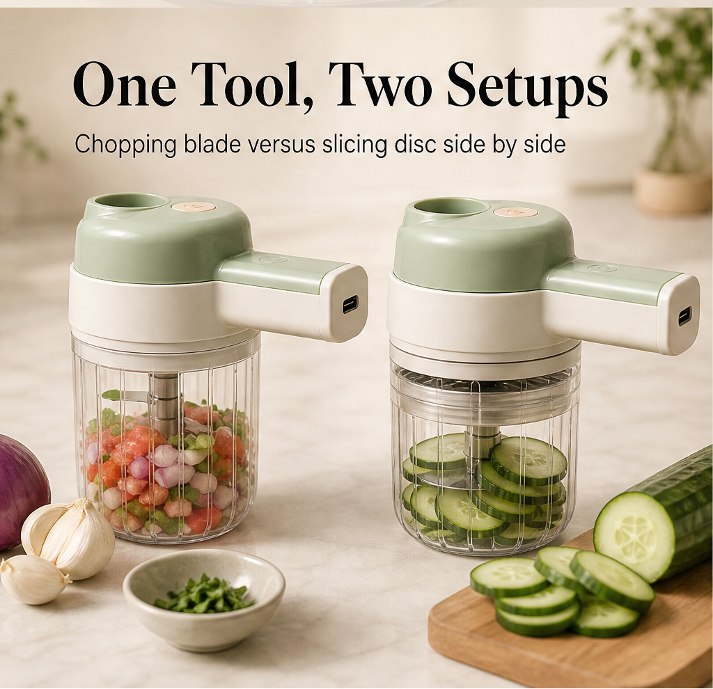 Chopease – Cordless 4-in-1 Chop, Slice & Grind Food Processor + 50% OFF detail