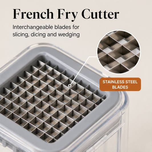 Choppro – 4-in-1 Interchangeable Blade French Fry Cutter + 50% OFF features