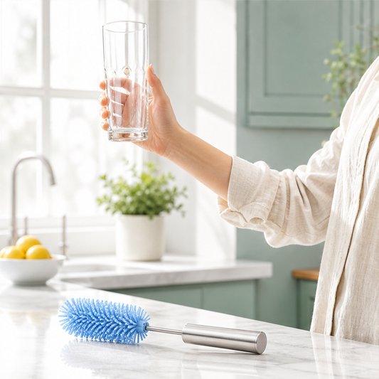 Spinora – Press-Activated Rotating Silicone Glass Cleaning Brush + 50% OFF lifestyle