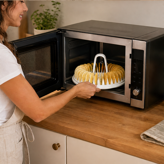 CrispWick – Oil-Free Microwave Chip Maker with Slicer Bowl Set + 50% OFF lifestyle
