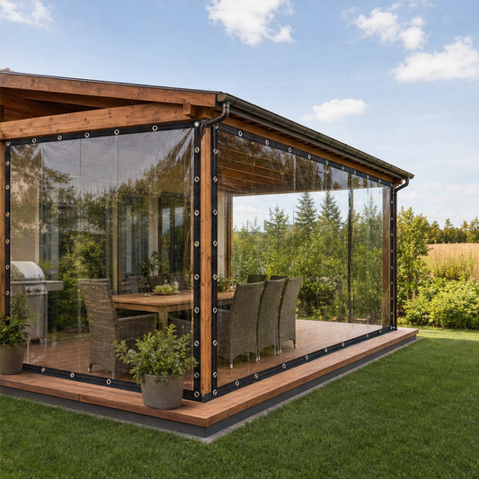 Clarishield – Heavy-Duty 14 Mil Clear PVC Weatherproof Tarpaulin + 50% OFF lifestyle