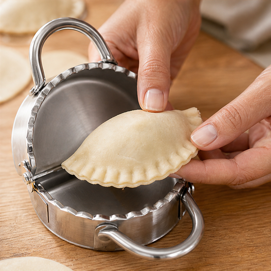 Foldwell – Hinged Mould & Dough Cutter Stainless Steel Dumpling Maker + 50% OFF lifestyle