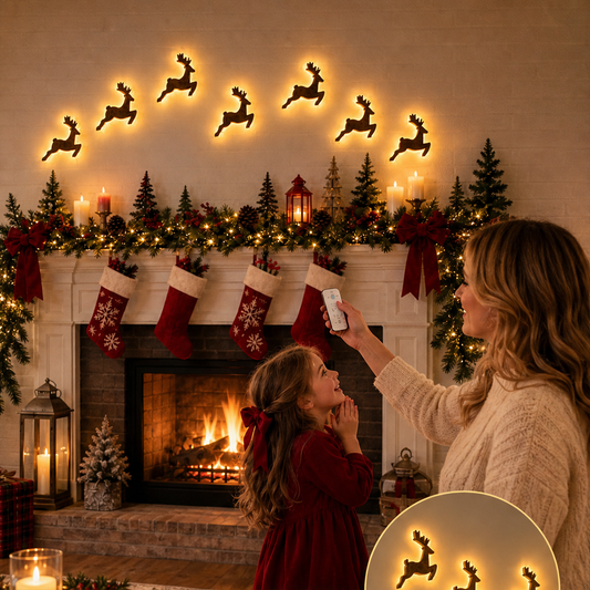 Glowmere – Warm LED Reindeer Wall Decoration + 50% OFF lifestyle