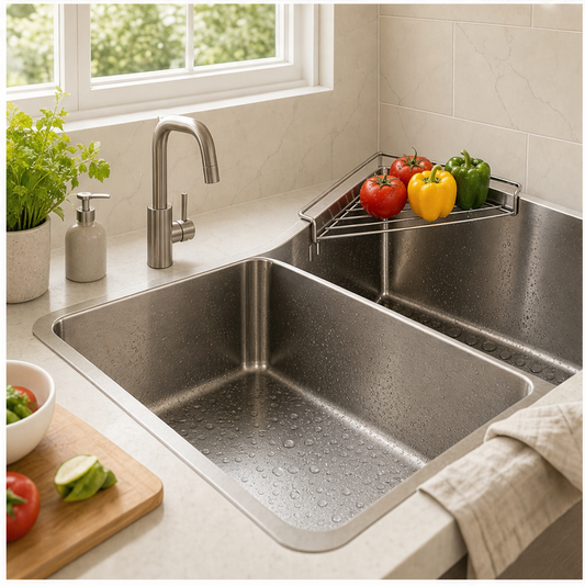 Cornello – Rust-Proof Corner Sink Organizer for Sponges & Soap + 50% OFF lifestyle