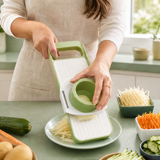 Choplin – 5-Blade Hand-Guard Vegetable Slicer with Storage Box + 50% OFF lifestyle