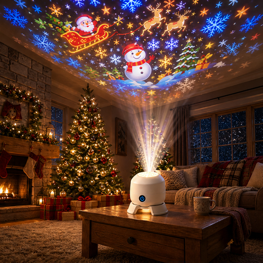 Lumicelle – 8-Scene Rotating Christmas Projector Light + 50% OFF lifestyle