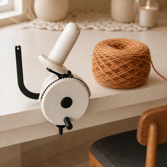 Skeinly – Manual Hand Crank Yarn Winder with Table Clamp + 50% OFF lifestyle