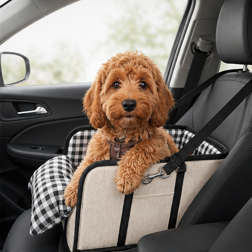 Pawlounge – Non-Slip Padded Booster Console Dog Car Seat lifestyle