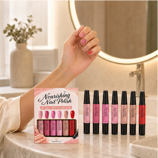 Glossette – Nourishing 6-Colour Nail Polish Pen Set, No-Brush Manicure + BUY 1 + PICK 1 FREE COLOR lifestyle