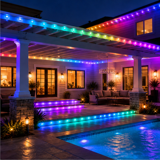 Hueforge – App-Controlled Rainbow LED Permanent Outdoor Lights + 50% OFF lifestyle