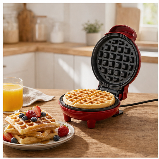 Waffora – Compact Non-Stick Mini Waffle Maker + 50% OFF lifestyle