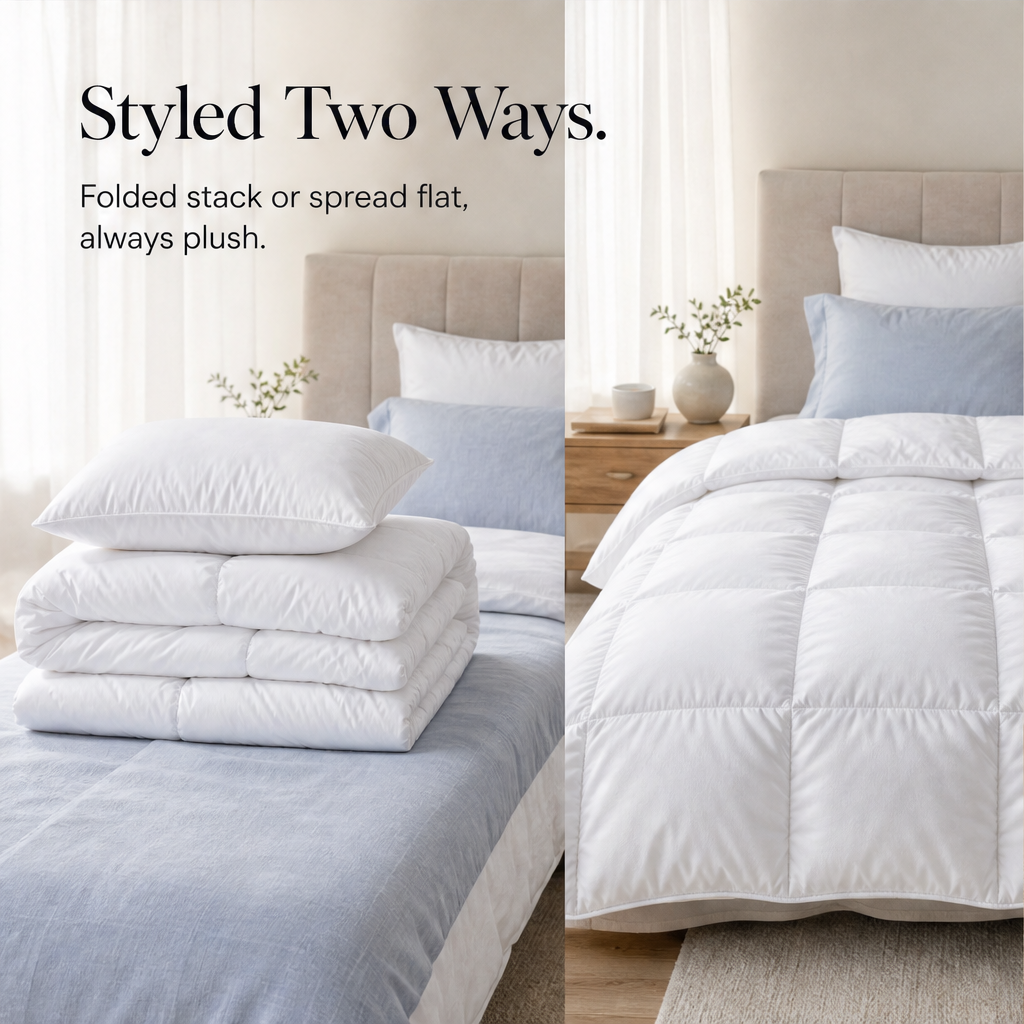Cloudmere – 2X Fluffier, Box-Stitched All-Season Duvet + 50% OFF detail
