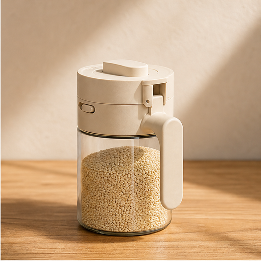 Spicenook – Built-In Spoon, Flip Lid, Mess-Free Glass Spice Jar + 50% OFF lifestyle