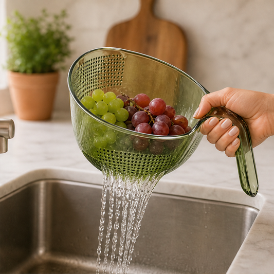 Rillow – 2-in-1 Wash, Strain & Pour Kitchen Colander Bowl + 50% OFF lifestyle