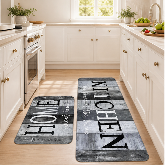 Plushbury – Non-Slip Velvet Kitchen Mat Set with Cushioned Comfort + 50% OFF lifestyle