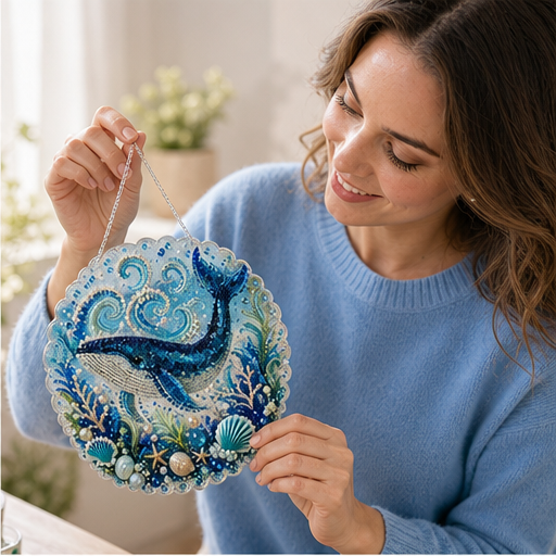 Pearlmere – Sparkling Pearl Gem DIY Ocean Wall Art Kit lifestyle